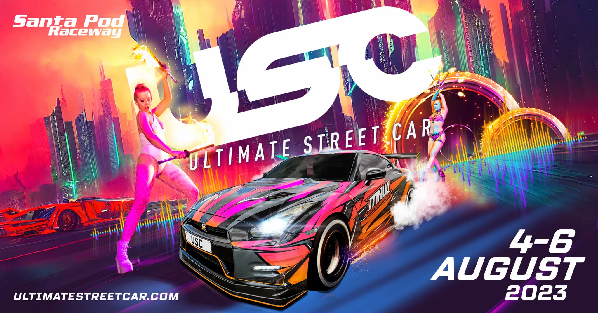 ultimate street car santa pod raceway