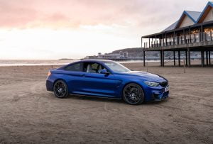 BMW M4 on Weston-super-Mare beach by Ridler Photography
